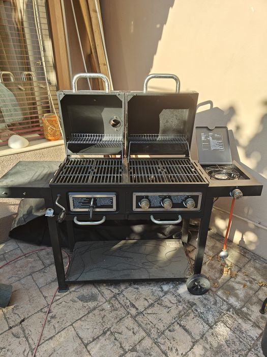 vând grătar hibrid cărbuni și gaz