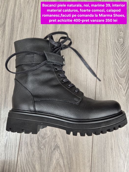 Ghete dama, piele naturala