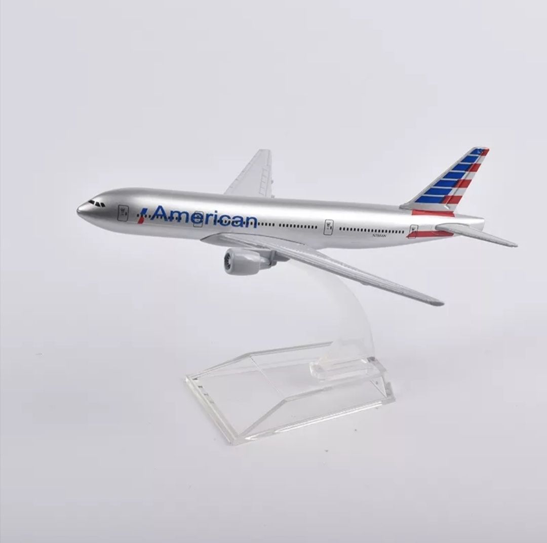 Macheta avion American Airlines / Metal / 16 cm / cadou