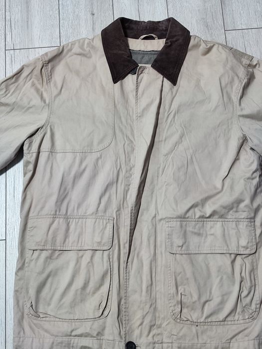 Geaca Timberland Weathergear marimea M - bej cu guler maro, originala