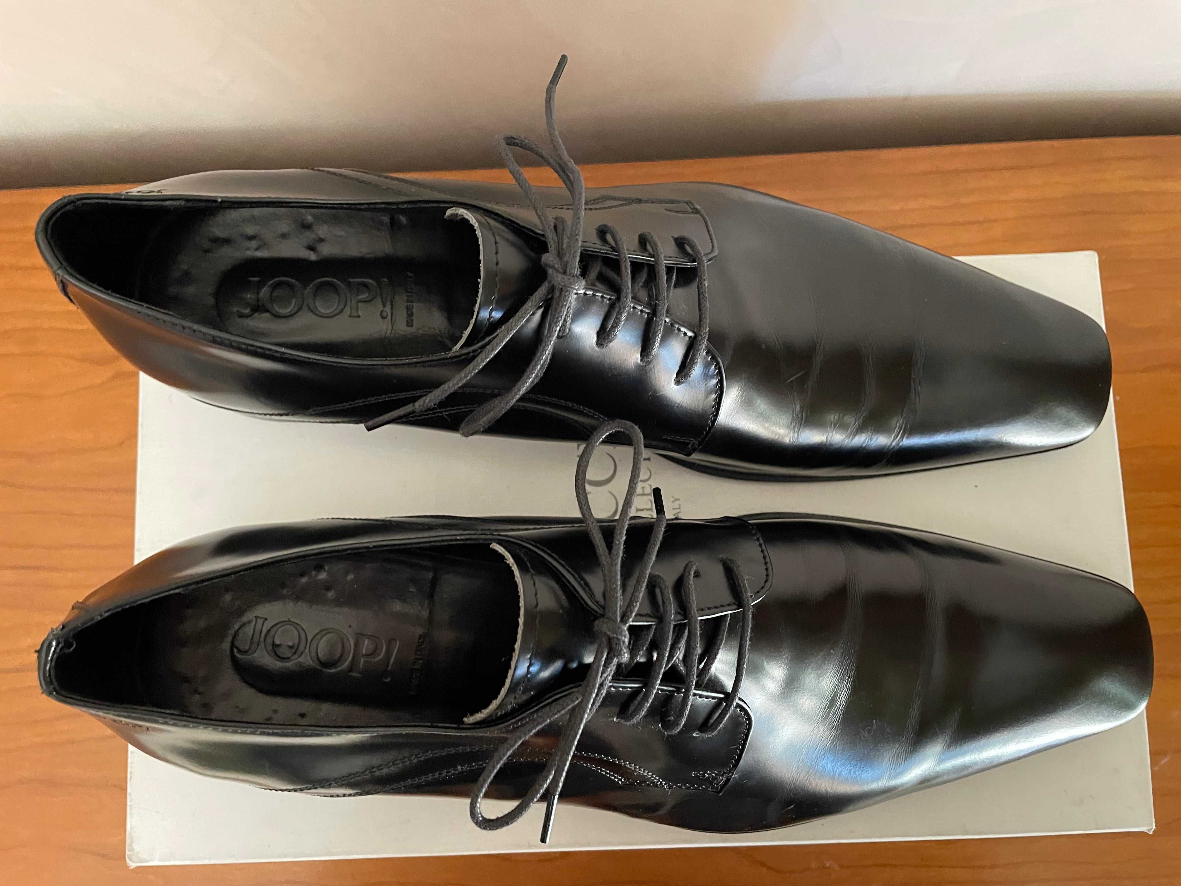 Pantofi eleganti cu siret, din piele neagra, Joop!, marime 44