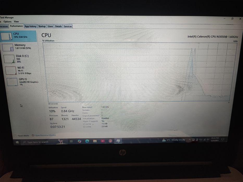 Vând laptop HP utilizat