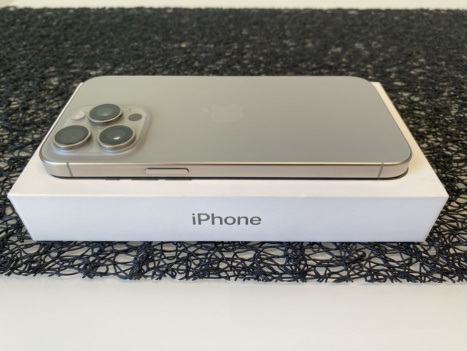 iPhone 15 Pro Max Natural Titanium, 256 Gb,impecabil, garantie 11.2025
