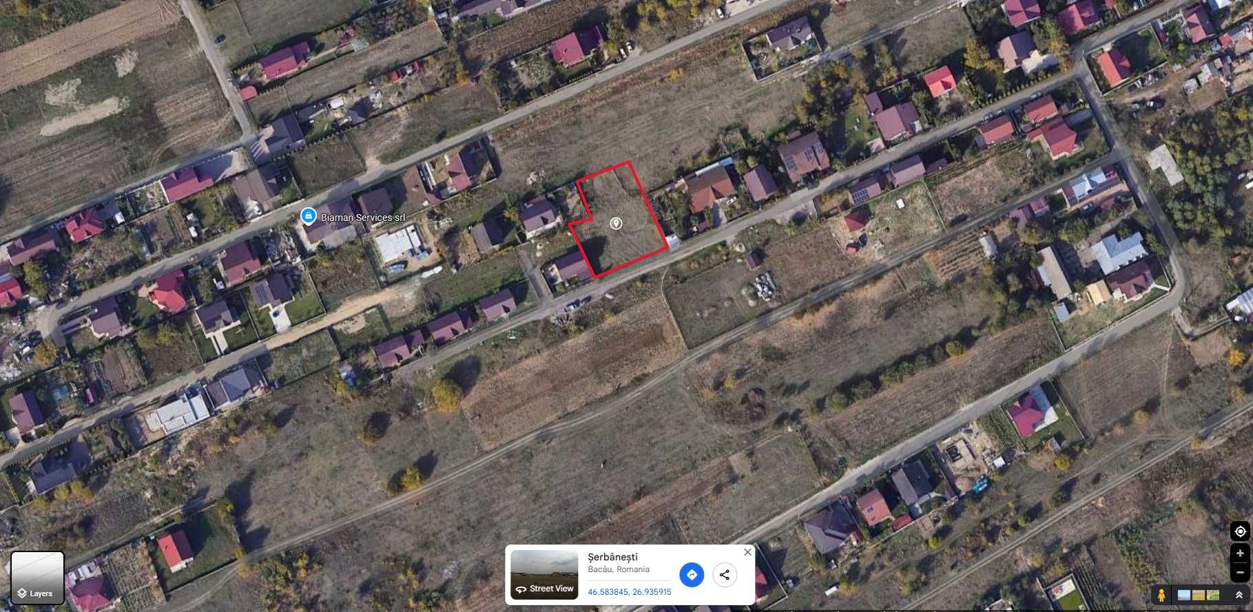 Teren Intravilan , Serbanesti , jud bacau