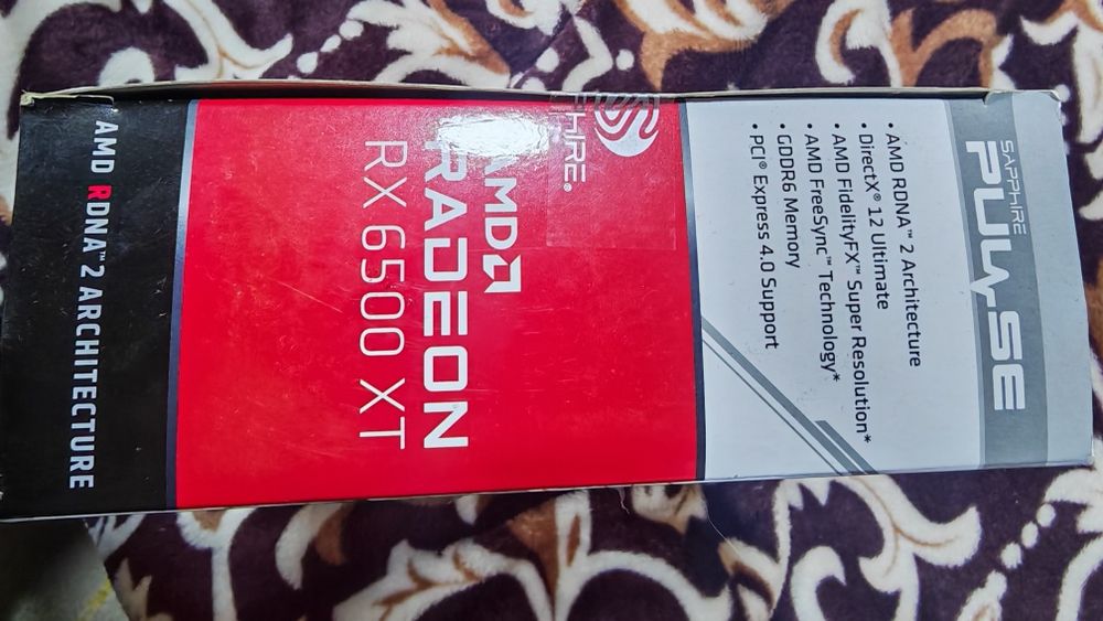 Placa video RX 6500 xt - 4gb - Saphire Pure