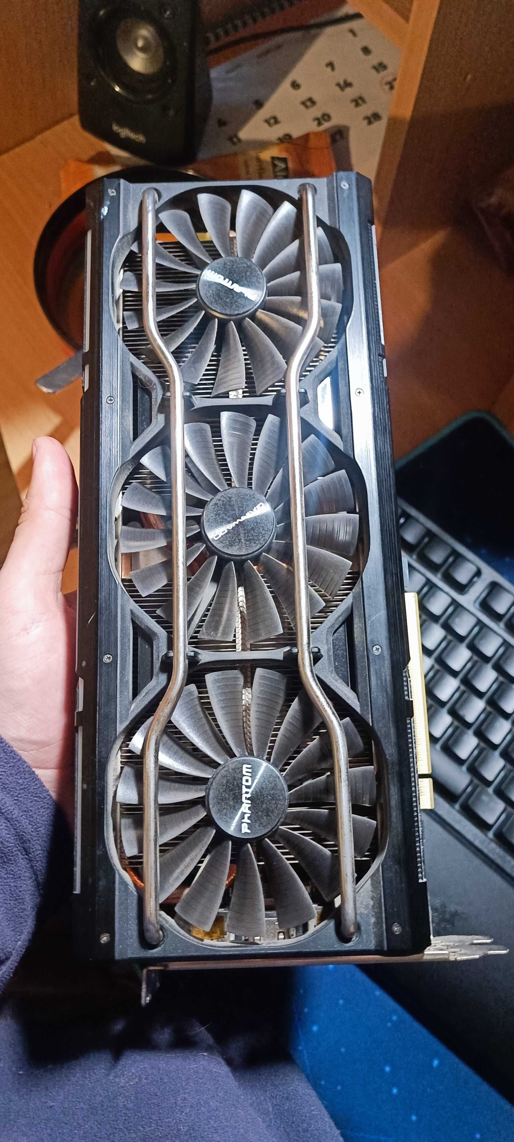 placa video phantom rtx 2080 EXTREME GLH(OC),8gb,3 coolere!