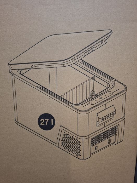 Frigider auto 12V cu compresor nou, 27L