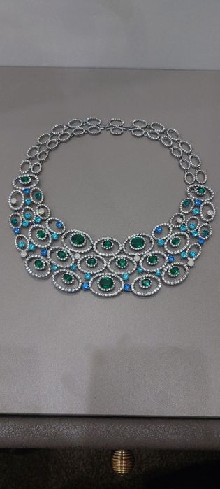 Бижютерий колье, вечерный клач