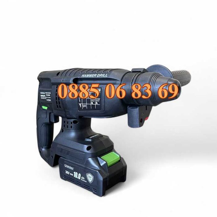 К-т Акумулаторен перфоратор, ъглошлайф 125 мм, гайковерт/винтоверт 36V