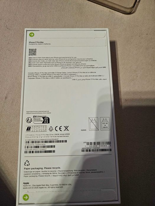 Iphone 17 Pro Max 256GB Silver