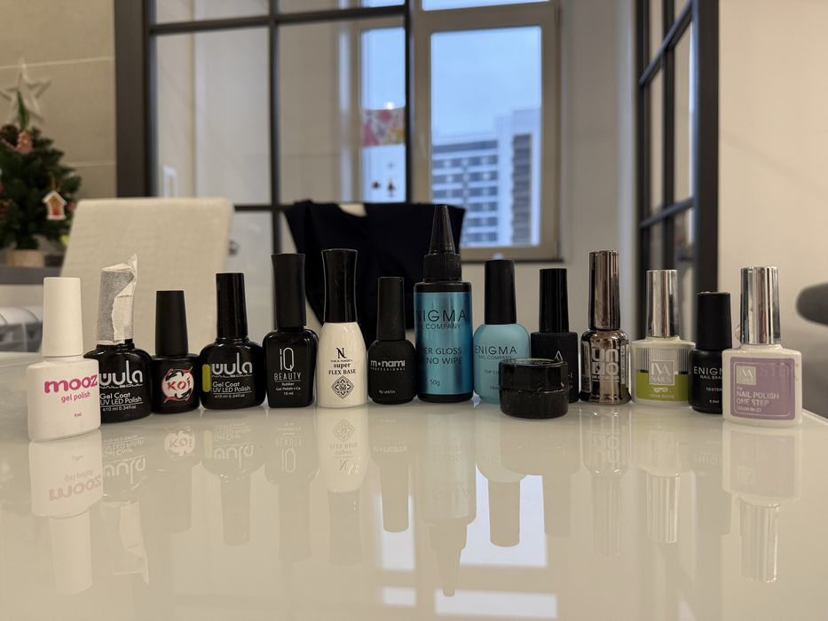 Все для маникюра (гель лаки,закрепители тд)