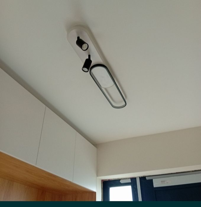Lustra LED 49W Lumina Rece Calda Neutra 2 Proiectoare Reglabil Acril