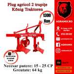 Plug agricol potrivit tractoarelor mici nereversibil