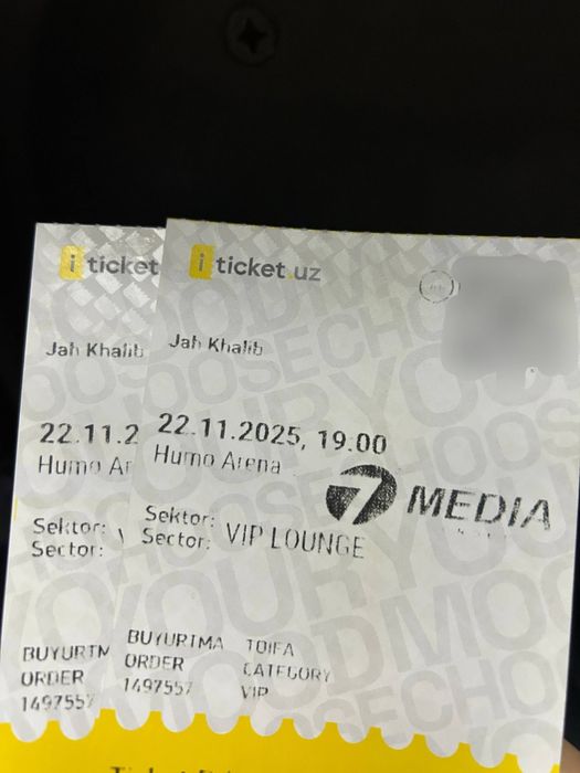 билет на концерт Jah Khalib. Vip lounge