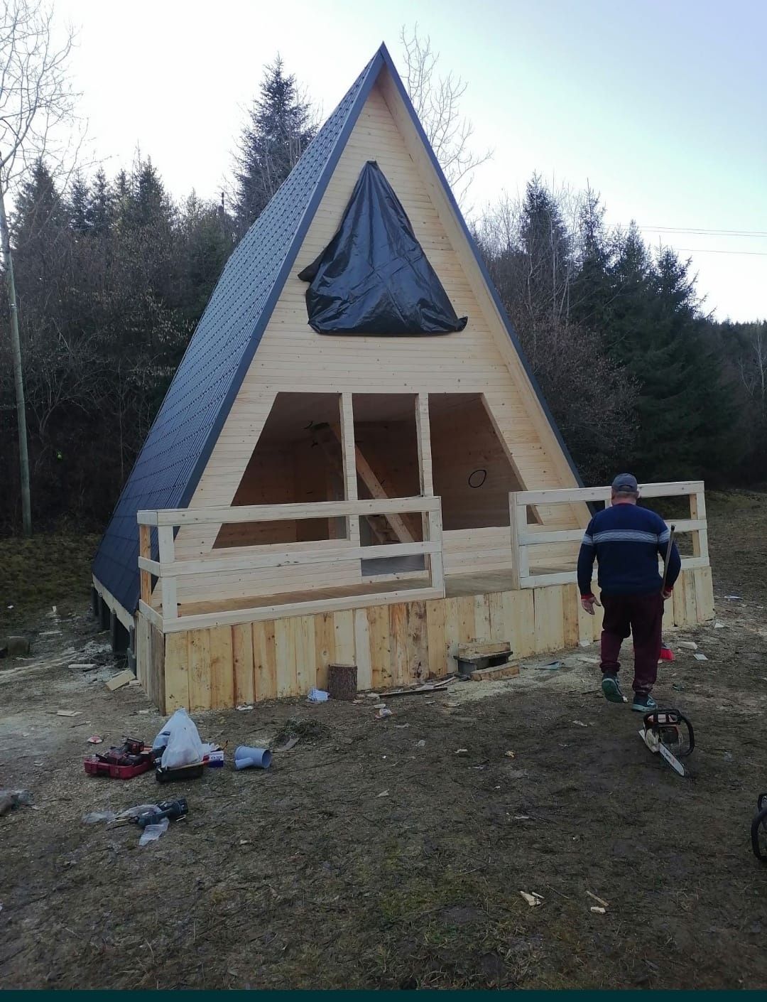 Cabane casute case construim  ptimim si masini la schimb