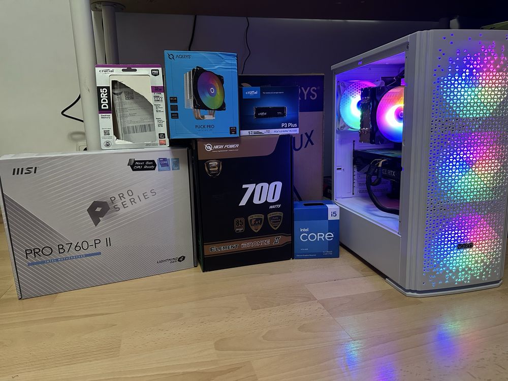 Sistem Gaming PC,Editare Video, Randari i5-13400F, RTX 3070 8GB NOU