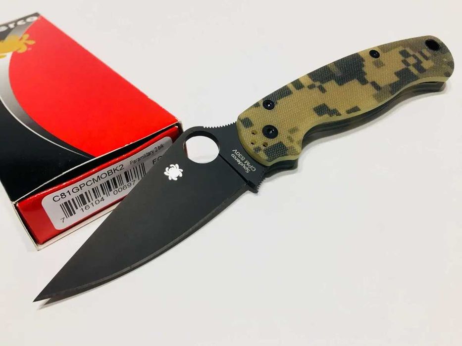 Cutit Briceag Spyderco USA Paramilitary 2 Camo G10