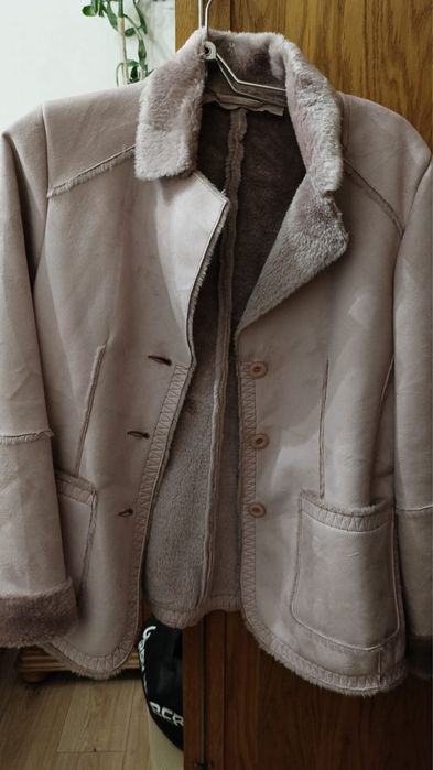 Дубленка с искусственным мехом