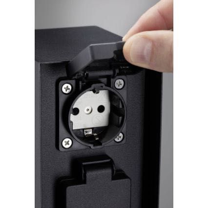 Paulmann Stâlp de exterior cu prize RIO 2Z 230V IP44