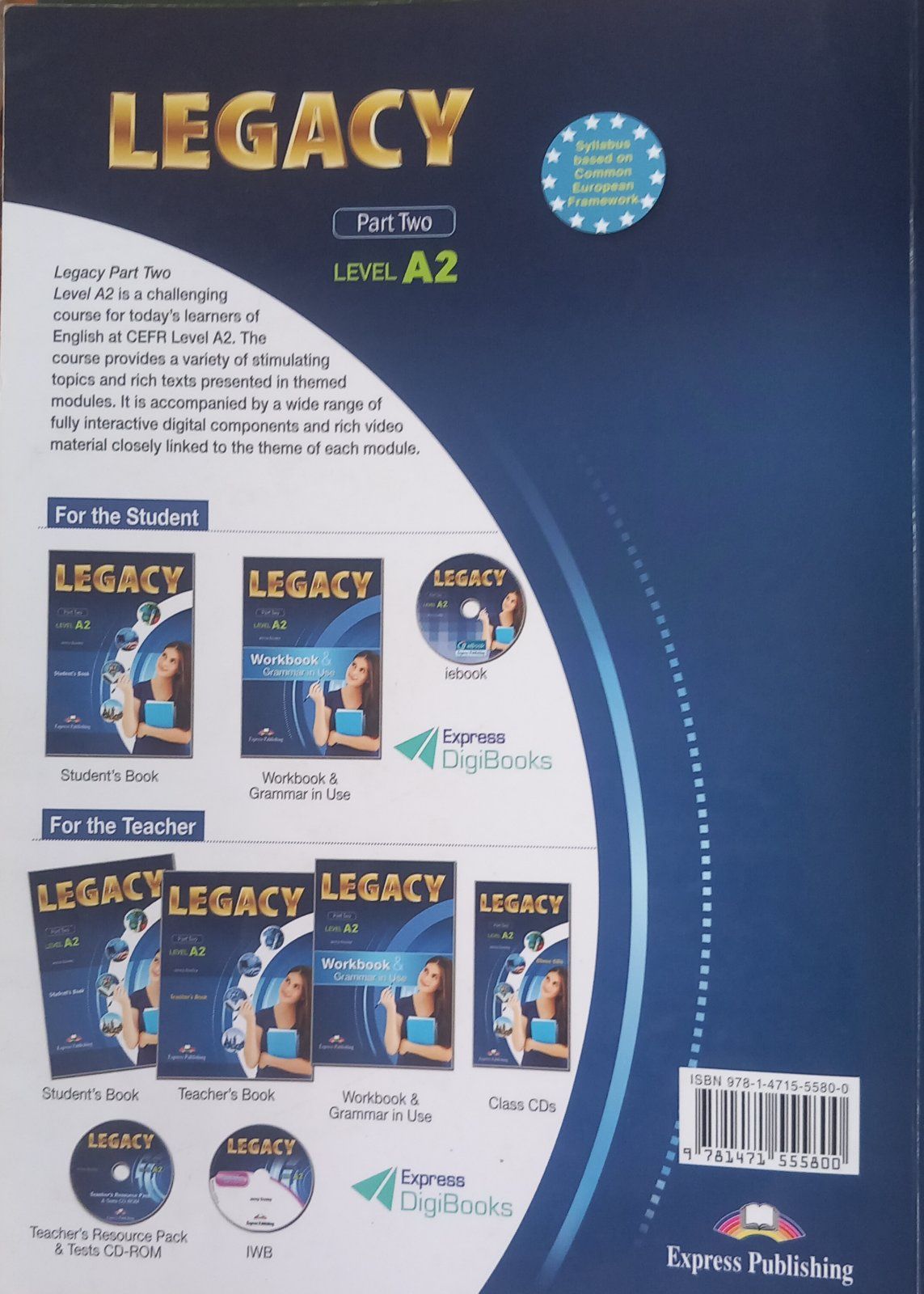 Legacy part two level A2 Workbook & Grammar in Use