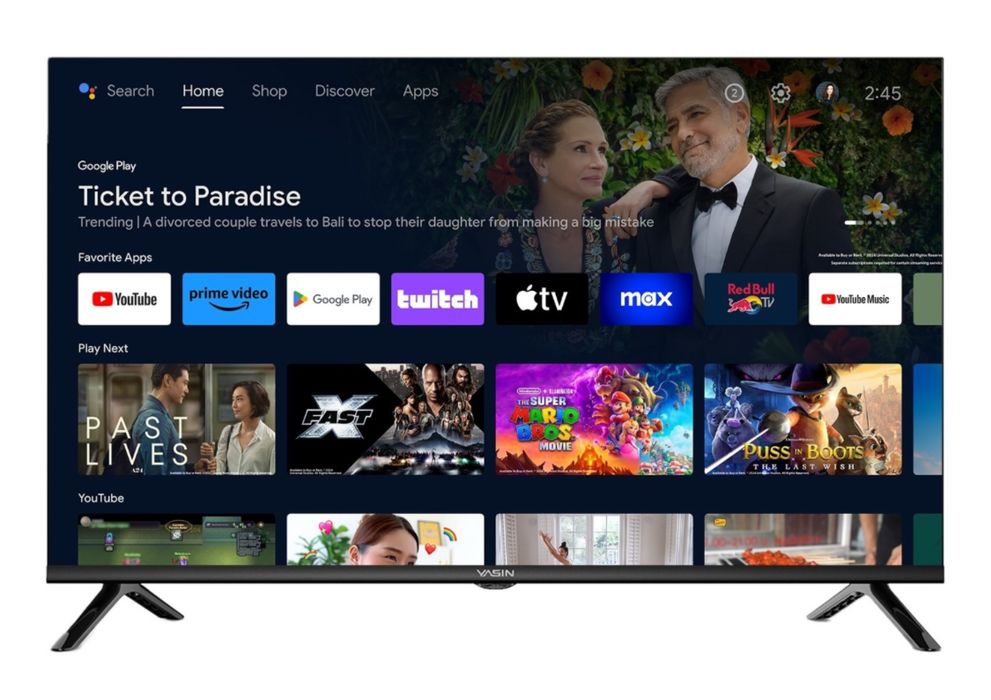 Телевизор YASIN компактен, легок и доступен по цене