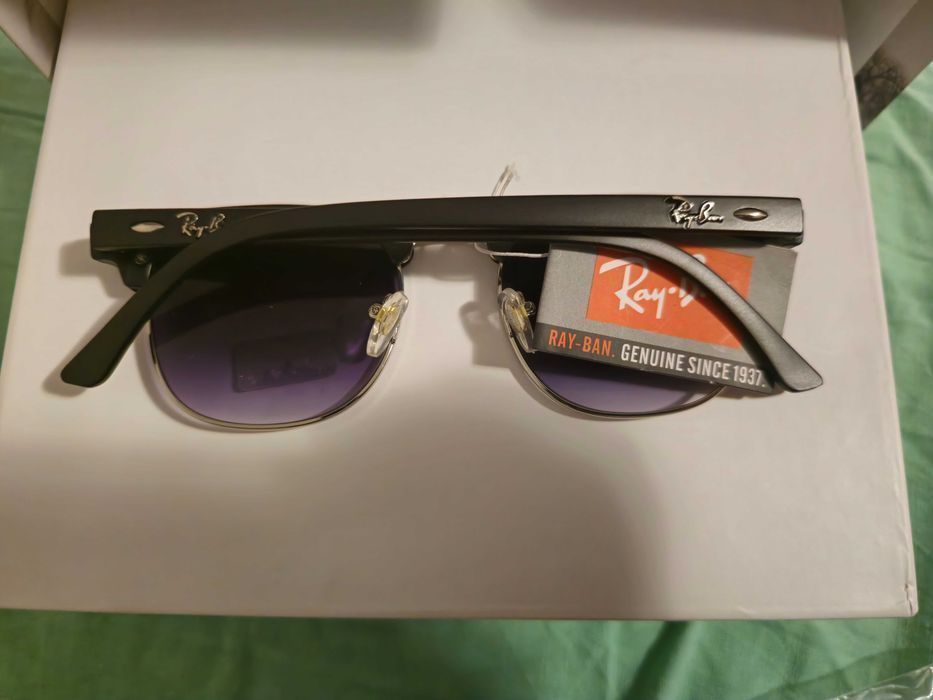 Ochelari de soare Rayban RB Clubmaster, lentila mov