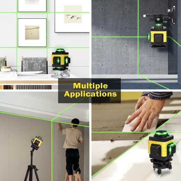 Nivela Laser 3D  cu Linii Verzi Trepied și Accesorii Complete