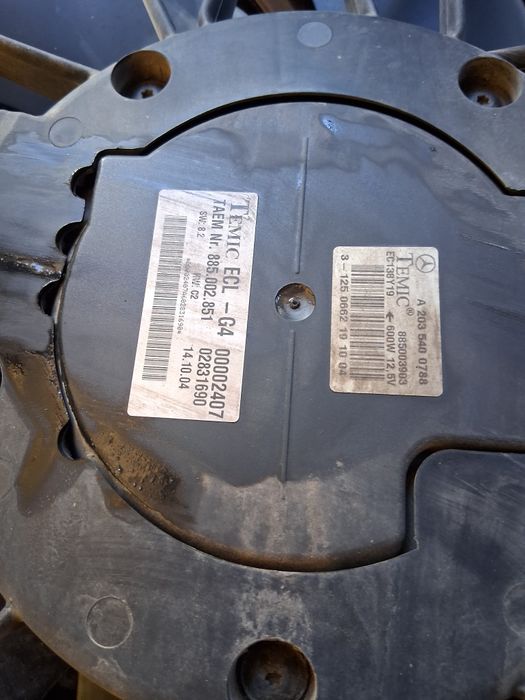 Перка охлаждане на радиатора mercedes c 200 cdi,w203 facelift