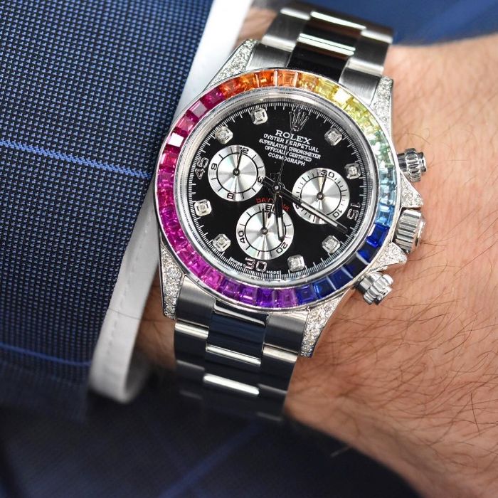 Rolex Daytona Rainbow Silver 116599