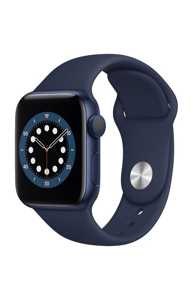 Apple Watch 6, GPS, Carcasa Blue Aluminium 40mm, Deep Navy Sport Band