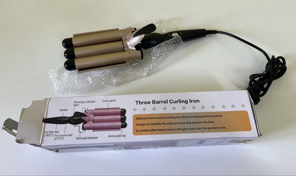 Ondulator par - Three Barrel Curling Iron