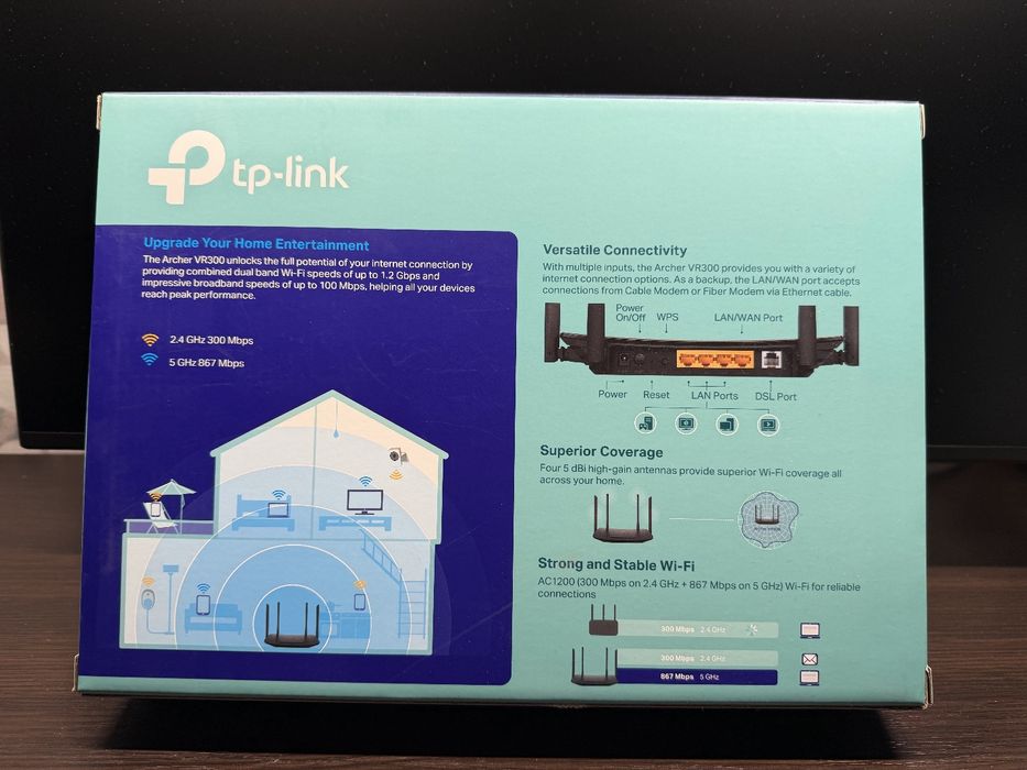 Продаю Wi-Fi модем-роутер TP-Link Archer VR300 (AC1200)