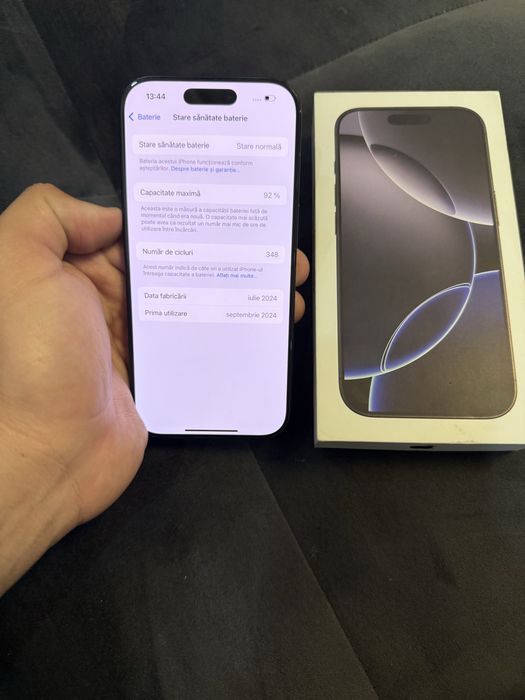 Iphone 16 pro 128 gb stare foarte buna