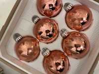 globuri vechi roz anii 1980 pt bradul de craciun din sticla Germania