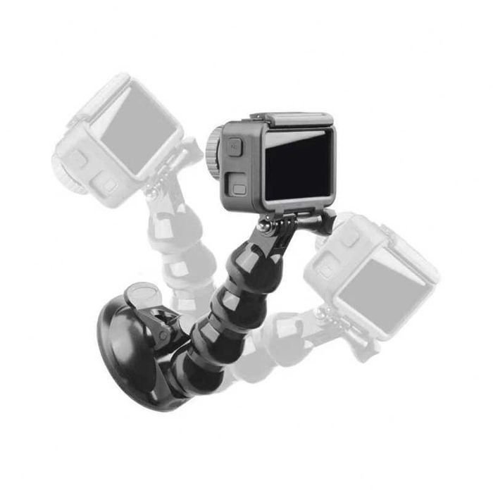 Ventuza brat flexibil prindere camera GoPro DJI Osmo Insta360 telefon