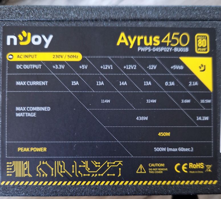 Sursa calculator Njoy ayrus 450