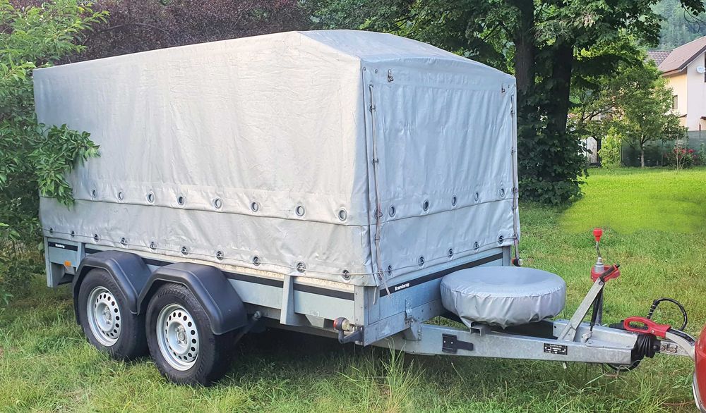 Brenderup S2300 remorca cu axa dubla , schelet si prelata, antibalans