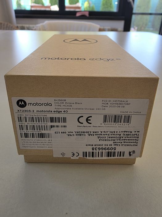 Motorola Edge 40, 12GB RAM, 256GB, 5G, 50Mpix