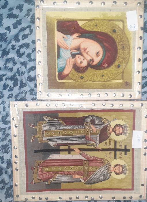 Set 2 goblene , lucrate manual după diagrama