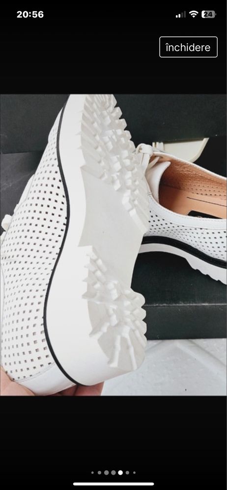 Pantofi din piele naturala Musette