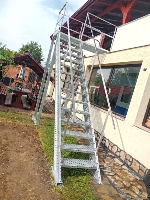 Scara metalica zincata 4mm facem și montaj
