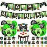 Set accesorii petrecere gaming, , bannere, baloane folie, multicolor
