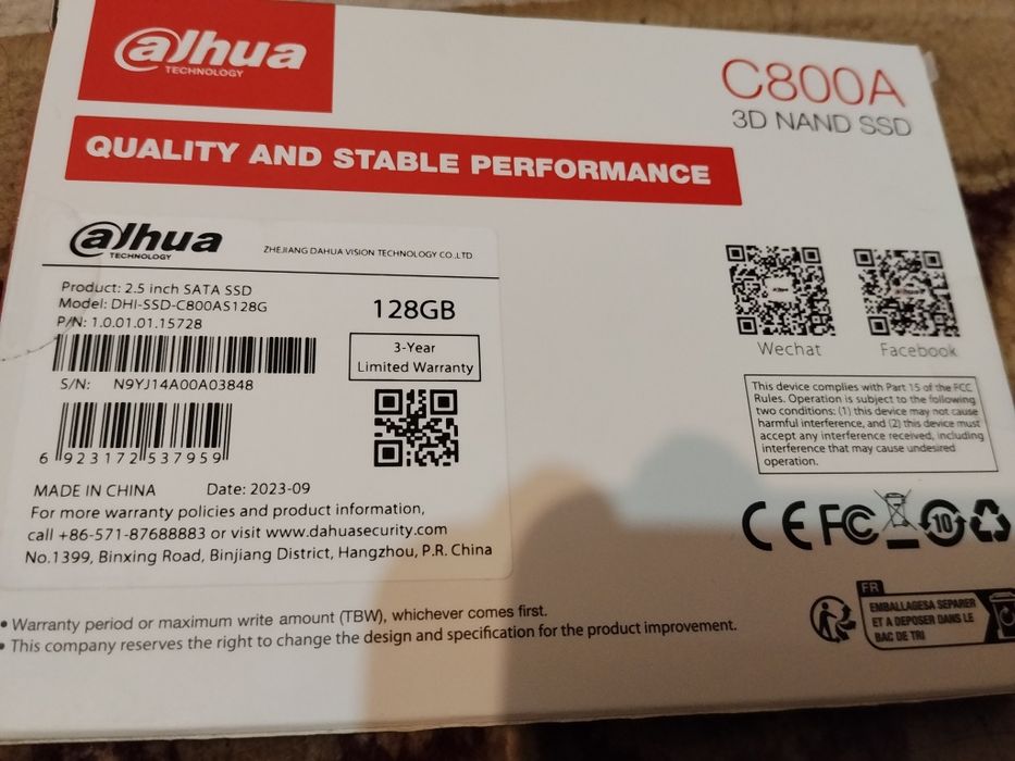 3D NAND SSD C 800A 6Gb/S