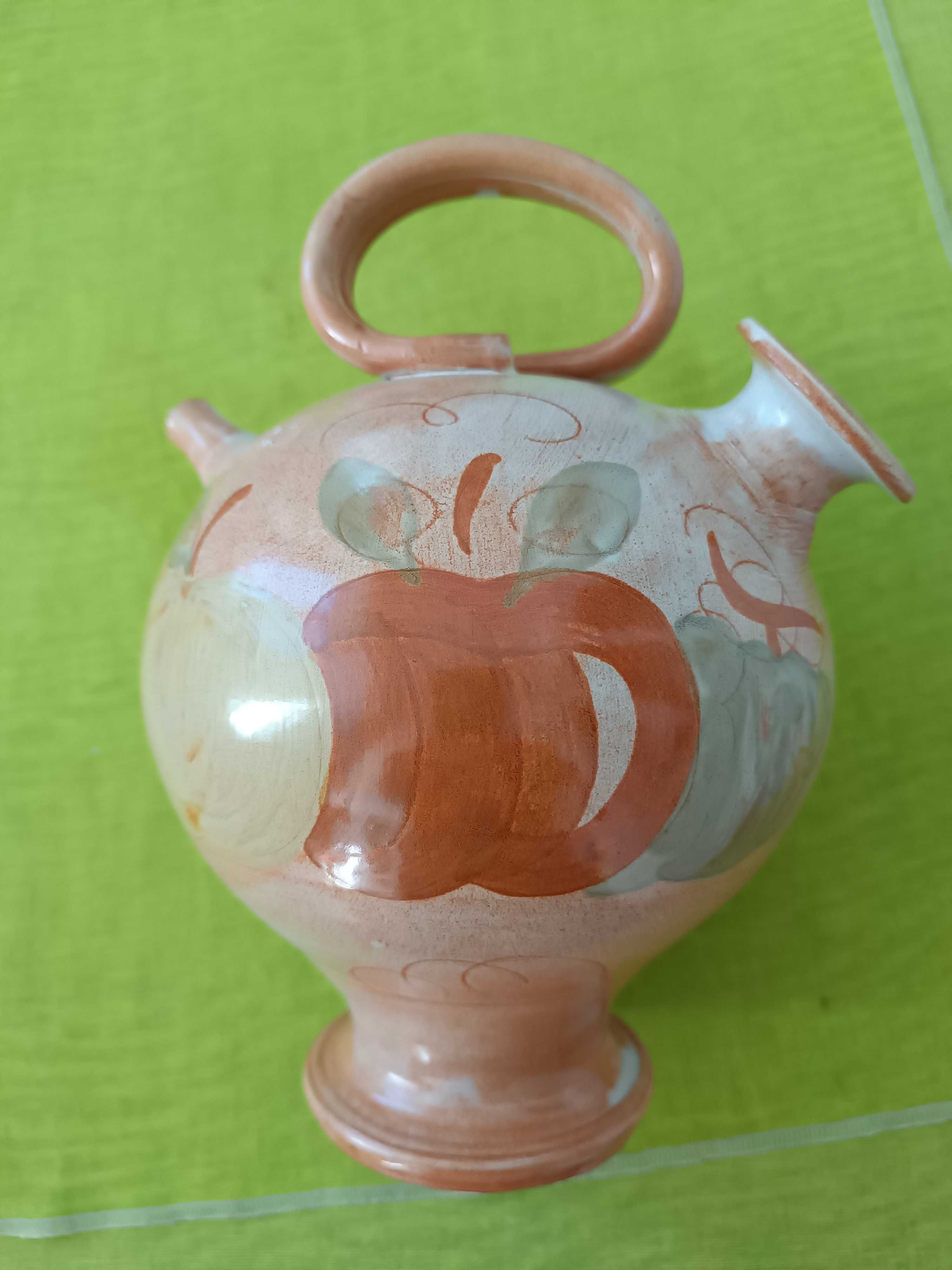 Ceramica La Poterie Provence France, ulcior lucrat si pictatat manual