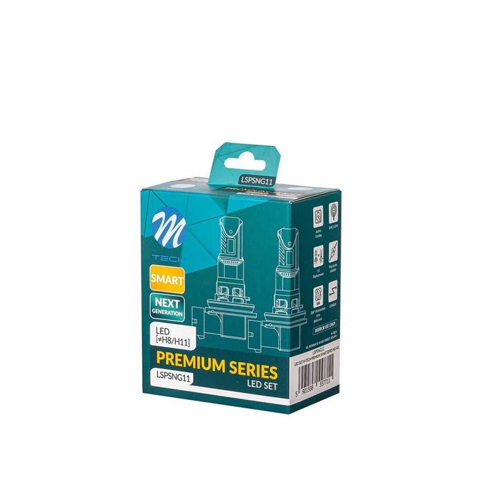 MTECH PREMIUM Диодни Крушки H8 H11 12V 300% Светлина Директен Монтаж