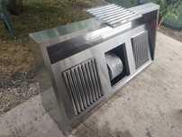 Hota inox industriala 180x90x45