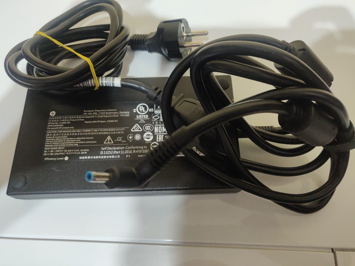 Alimentator încărcător HP 19,5 V 10,3A 200 w  mufa albastră