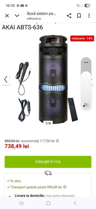 Boxa akay schimb cu tel