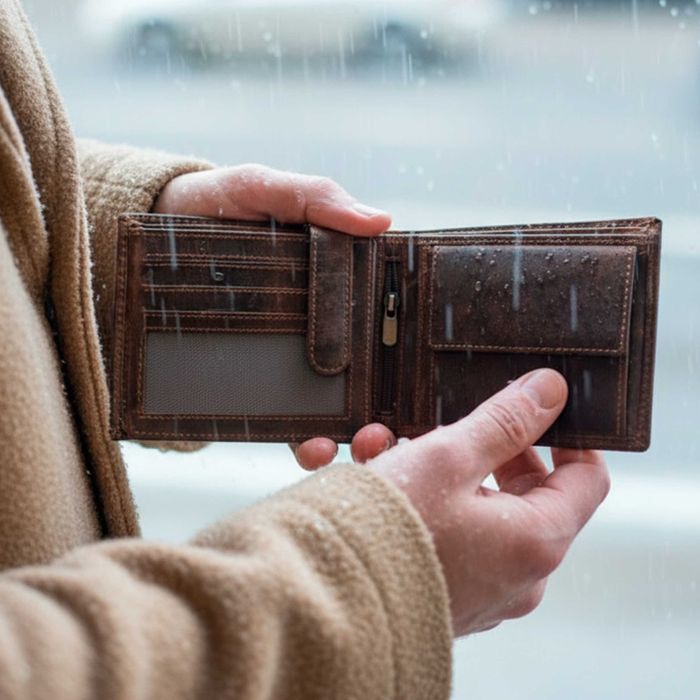 Подарък за мъж — качествен кожен портфейл от италианска кожа