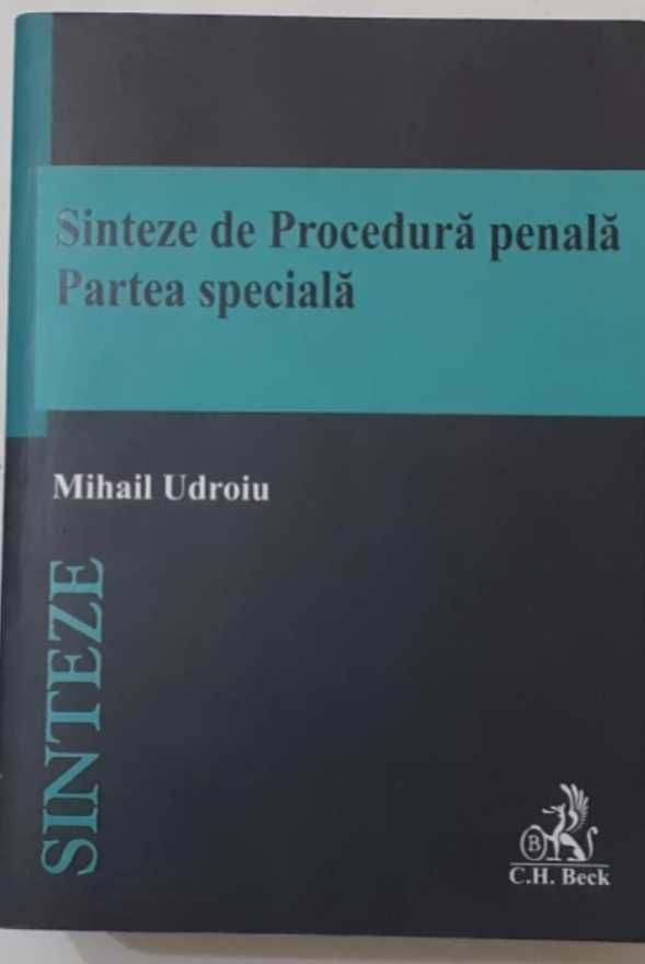 Sinteze de procedura Udroiu, sinteze de drept penal ediția 2020